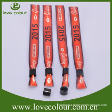 Custom Event satin ribbon bracelets wristbands for festival